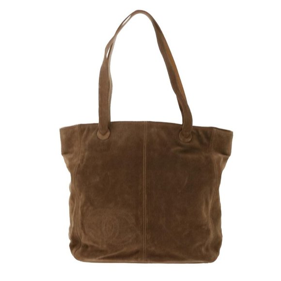 CHANEL Tote Bag Suede Brown CC Auth - Picture 2 of 15